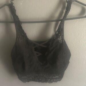 PINK Victoria's Secret Black Lace Bralette